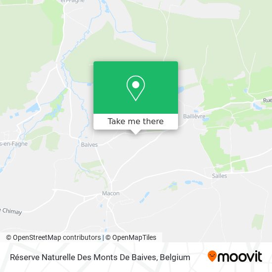 Réserve Naturelle Des Monts De Baives map