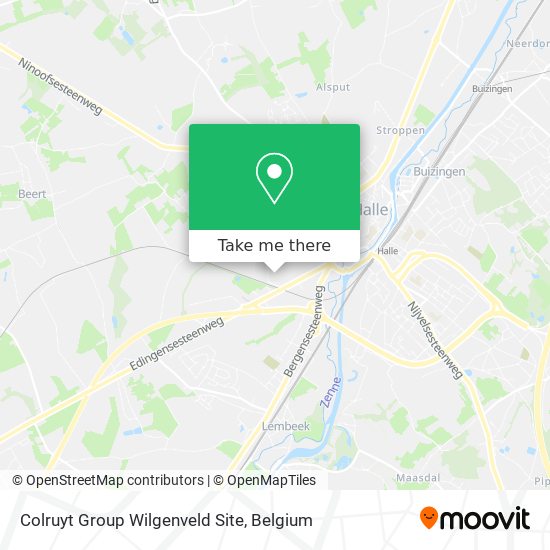 Colruyt Group Wilgenveld Site map