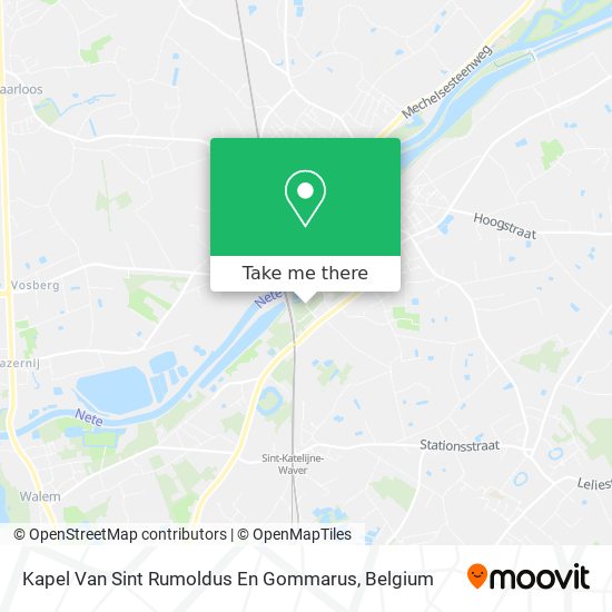 Kapel Van Sint Rumoldus En Gommarus map