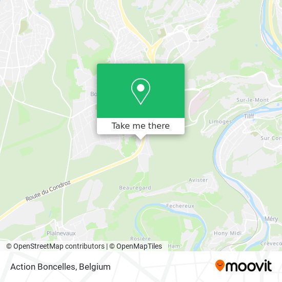 Action Boncelles map