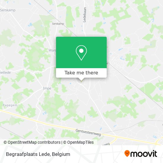 Begraafplaats Lede map