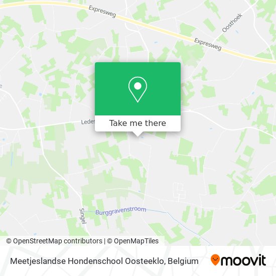 Meetjeslandse Hondenschool Oosteeklo map