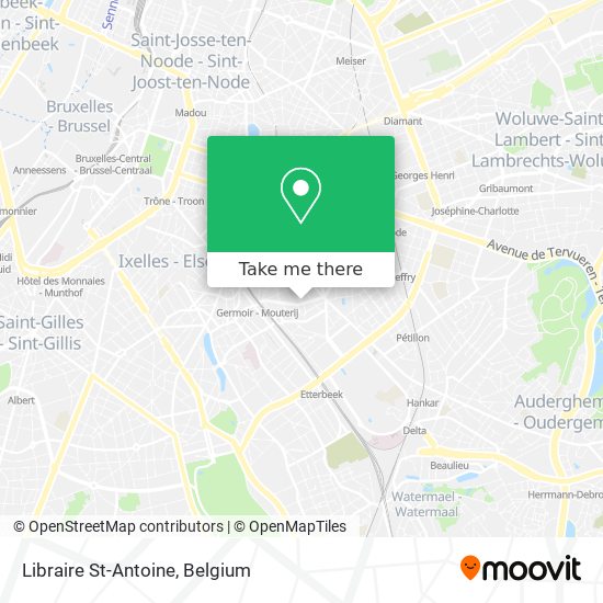 Libraire St-Antoine map