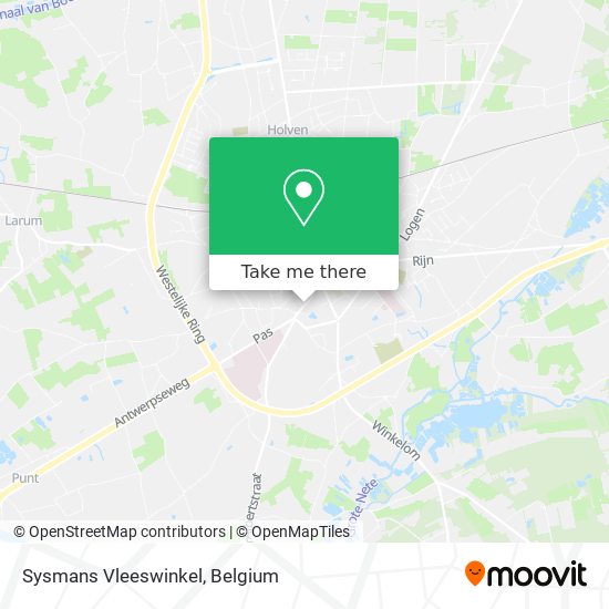 Sysmans Vleeswinkel map