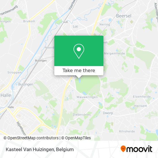 Kasteel Van Huizingen map