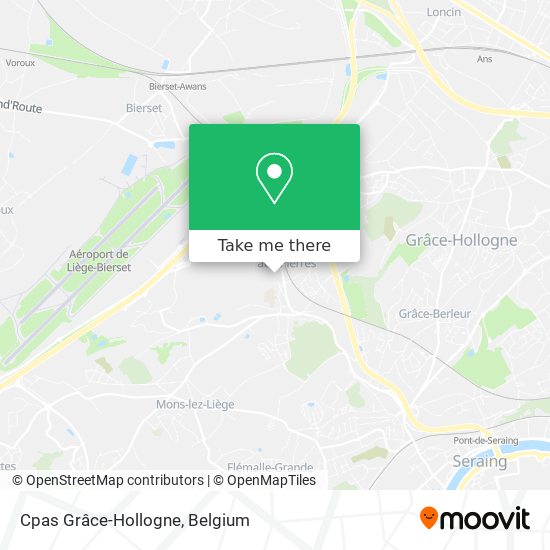 Cpas Grâce-Hollogne map