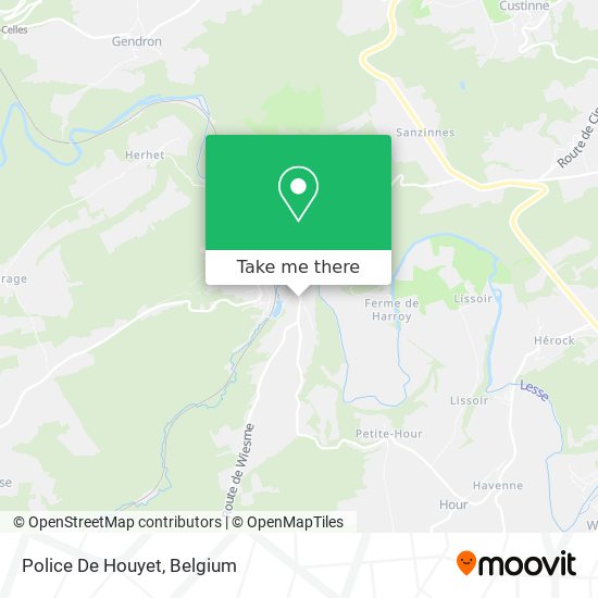 Police De Houyet map