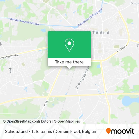 Schietstand - Tafeltennis (Domein Frac) map