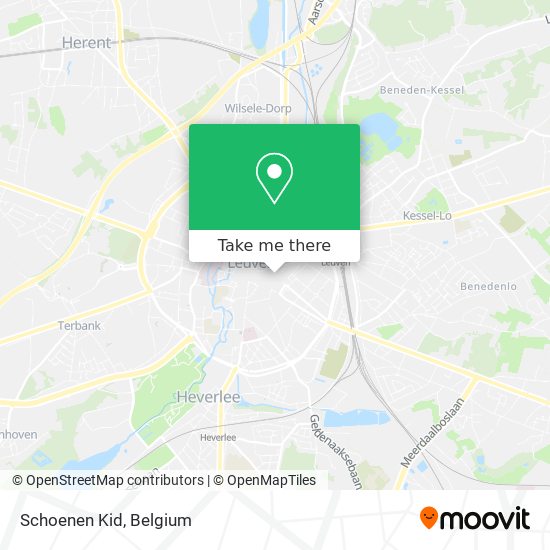 Schoenen Kid map