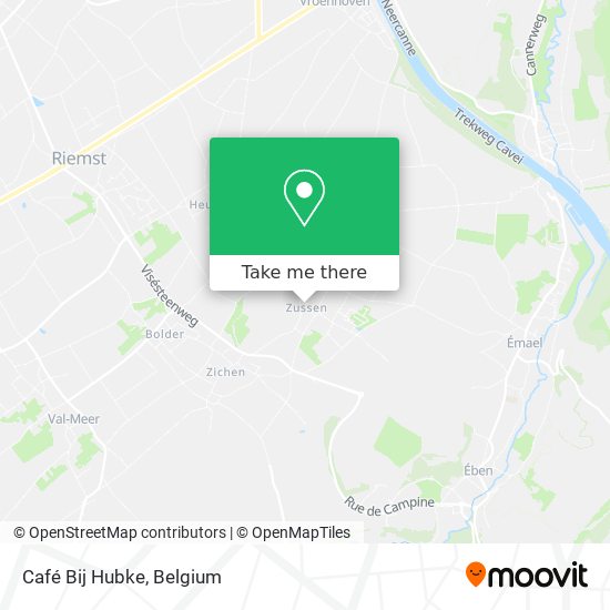 Café Bij Hubke map