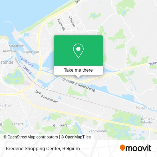 Bredene Shopping Center map