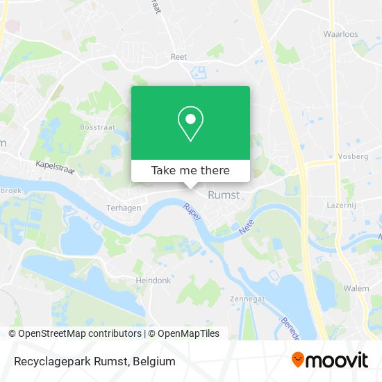 Recyclagepark Rumst map