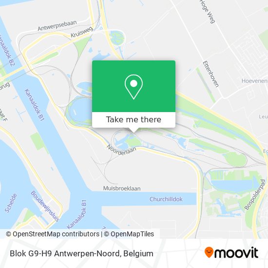 Blok G9-H9 Antwerpen-Noord plan