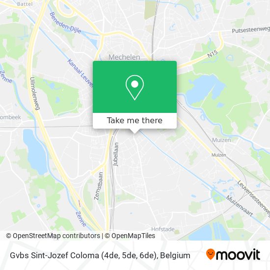 Gvbs Sint-Jozef Coloma (4de, 5de, 6de) map