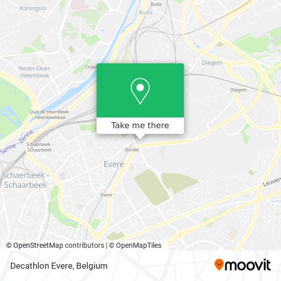 Decathlon Evere map