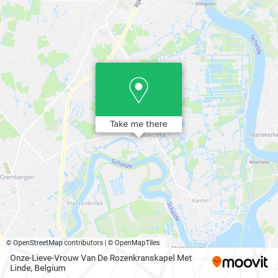 Onze-Lieve-Vrouw Van De Rozenkranskapel Met Linde map
