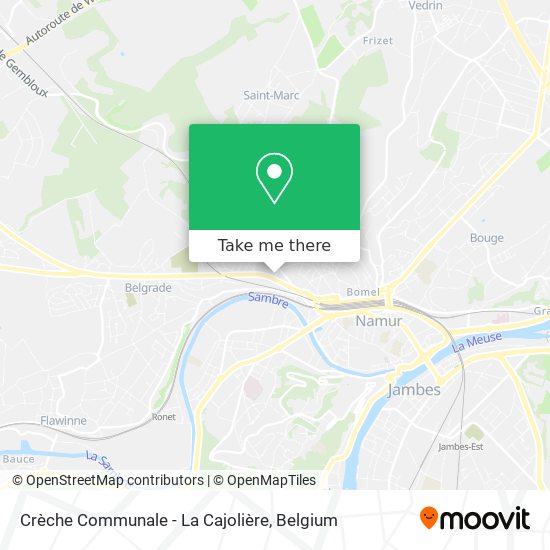 Crèche Communale - La Cajolière map