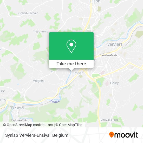 Synlab Verviers-Ensival map