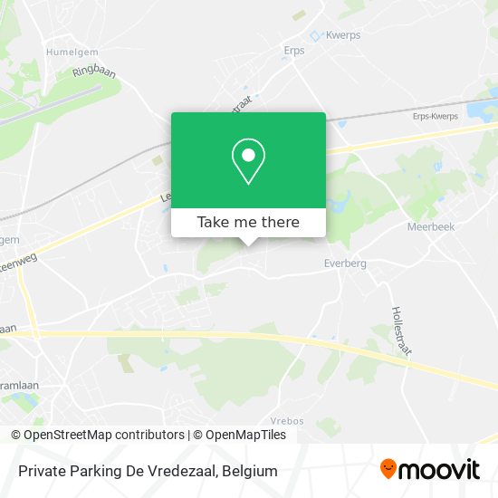 Private Parking De Vredezaal map