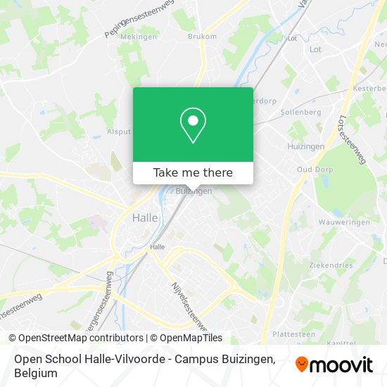 Open School Halle-Vilvoorde - Campus Buizingen map