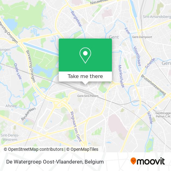 De Watergroep Oost-Vlaanderen map