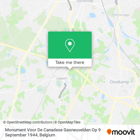Monument Voor De Canadese Gesneuvelden Op 9 September 1944 map