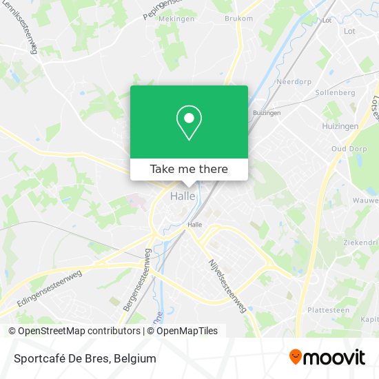 Sportcafé De Bres map