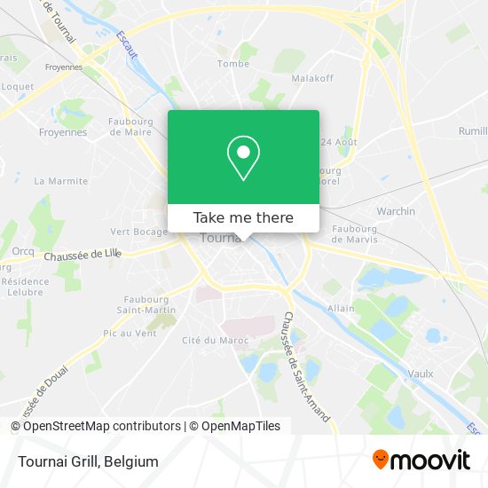 Tournai Grill map