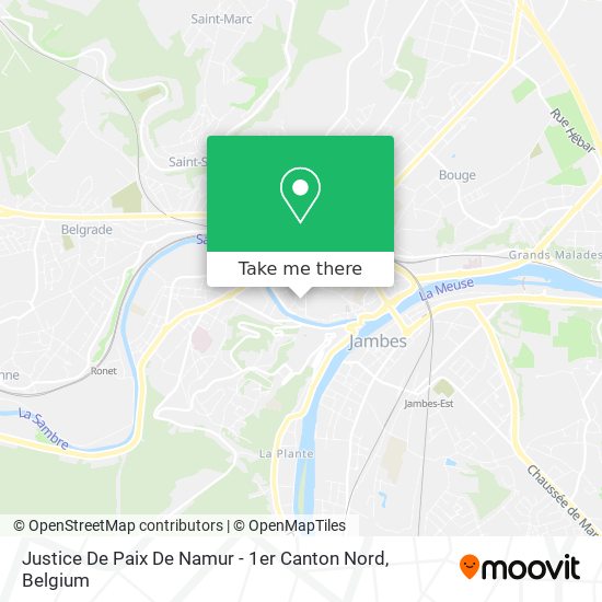 Justice De Paix De Namur - 1er Canton Nord plan