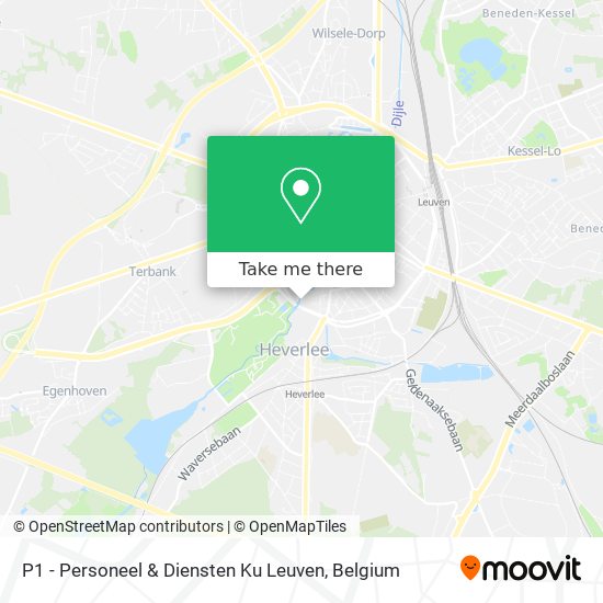 P1 - Personeel & Diensten Ku Leuven map