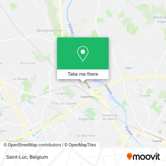 Saint-Luc map