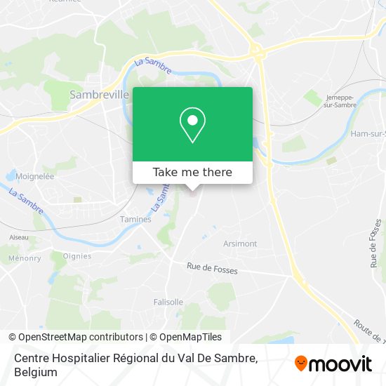 Centre Hospitalier Régional du Val De Sambre plan