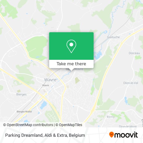 Parking Dreamland, Aldi & Extra map