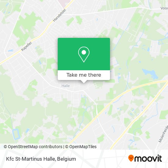 Kfc St-Martinus Halle map