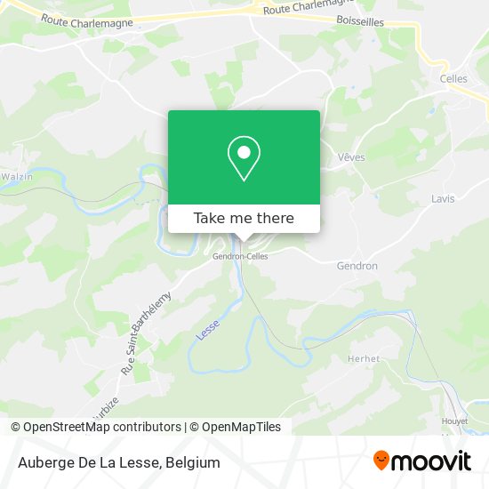 Auberge De La Lesse map