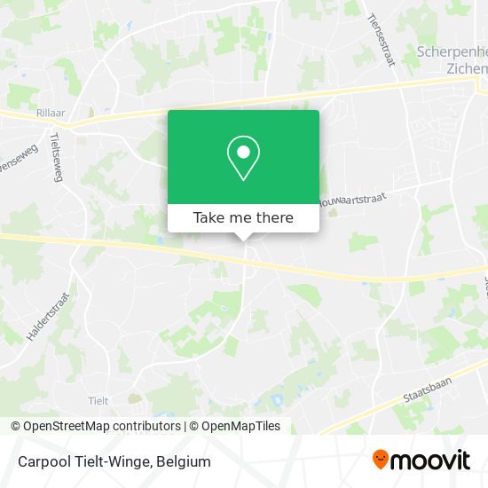 Carpool Tielt-Winge map