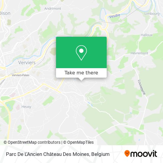 Parc De L'Ancien Château Des Moines plan