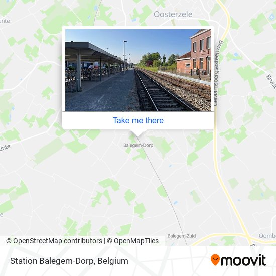 Station Balegem-Dorp map