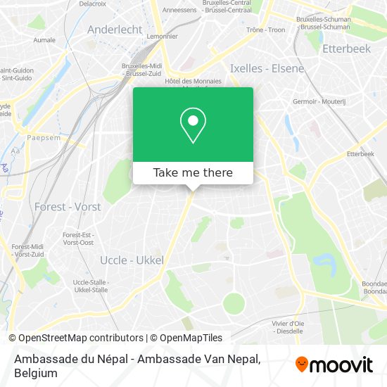 Ambassade du Népal - Ambassade Van Nepal plan