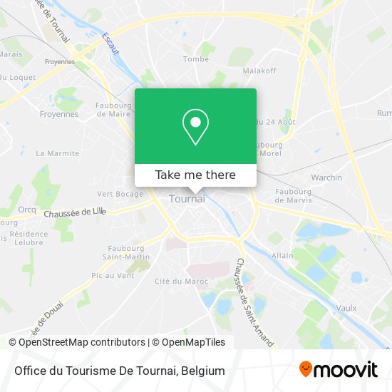 Office du Tourisme De Tournai plan