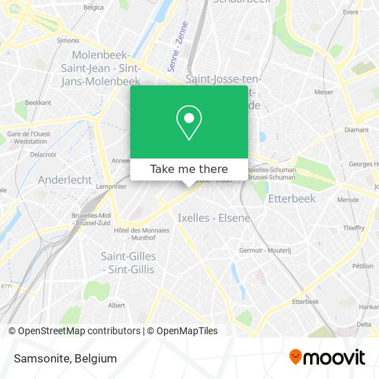 Samsonite map