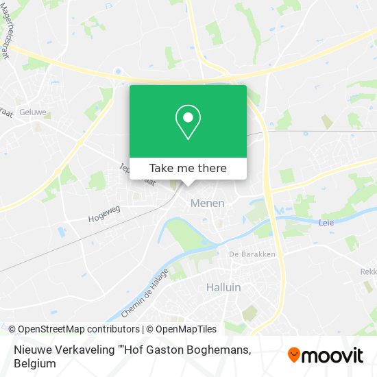 Nieuwe Verkaveling ""Hof Gaston Boghemans plan