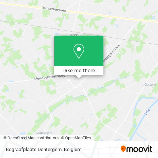 Begraafplaats Dentergem map