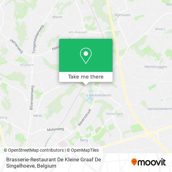 Brasserie-Restaurant De Kleine Graaf De Singelhoeve map