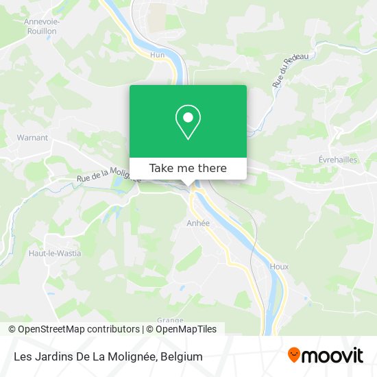 Les Jardins De La Molignée plan