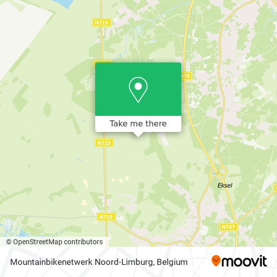Mountainbikenetwerk Noord-Limburg map