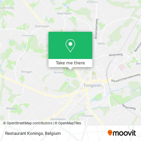 Restaurant Konings map