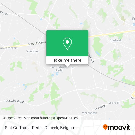 Sint-Gertrudis-Pede - Dilbeek map
