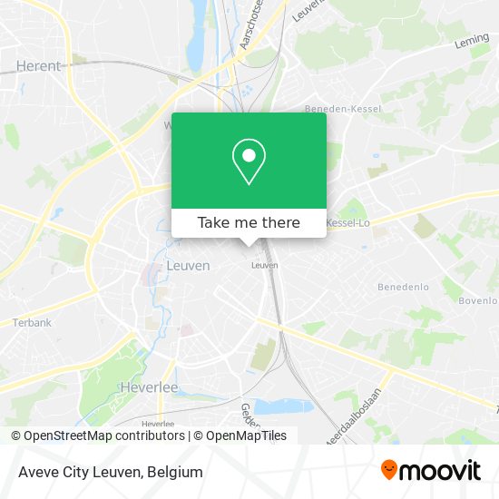Aveve City Leuven map