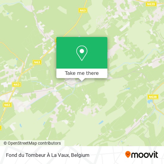 Fond du Tombeur À La Vaux map